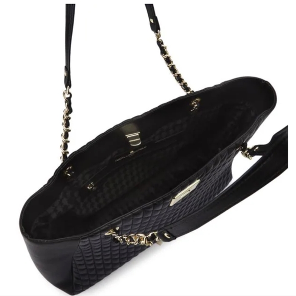 NWT Karl Lagerfeld Paris Large Lambskin Agyness Leather Tote purse bag - Picture 16 of 17